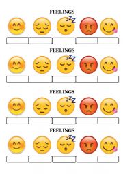 Feelings - basic worksheet