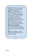 Conversation Text Message Dialogue 
