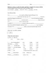 English Worksheet: Present simple vs continuous