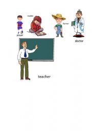 English Worksheet: professions