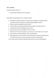 English Worksheet: Film questoins: PRIDE