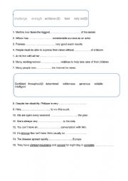 English Worksheet: Sense of achievement