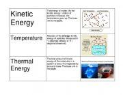 English Worksheet: Heat Vocabulary