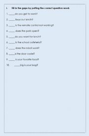 WH Questions