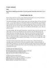 English Worksheet: PET  exam reading