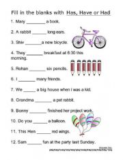 had worksheet worksheets grammar verbs esl preview