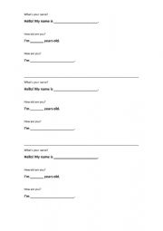 English Worksheet: self introduction 