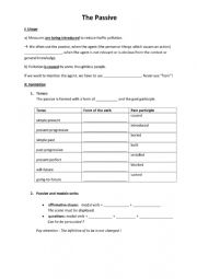English Worksheet: Passive