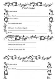 School form