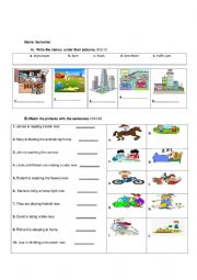 English Worksheet: an exam for elementaries