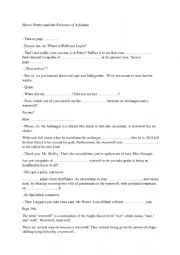 English Worksheet: Fill in the gaps - Harry Potter