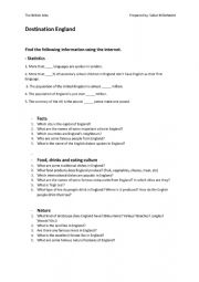 English Worksheet: The British Isles Worksheet