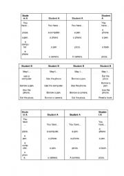 English Worksheet: May I... Mingle practice