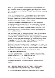 English Worksheet: WOULD YOU MIND BEING ?