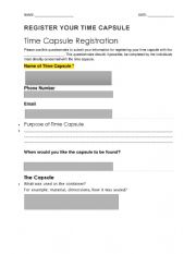 REGISTER YOUR TIME CAPSULE