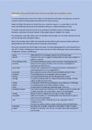 English Worksheet: Indonesian activist asks Australia to stop sending their waste to Indonesia