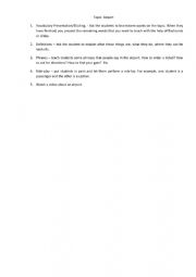 English Worksheet: Speaking Lessons