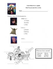 English Worksheet: Simple tense Hotel Transilvania Activity