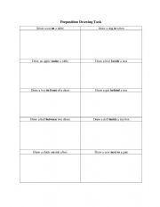 Prepositions Drawing Task