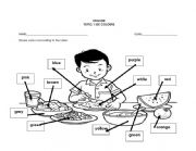 English Worksheet: Colours