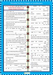 Present Perfect Simple vs Present Perfect Continuous