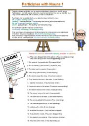 Participles with Nouns - Parts 1, 2 and 3