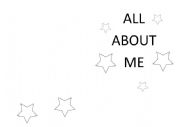 English Worksheet: All About Me Booklet