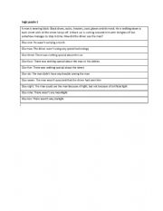 English Worksheet: Logic puzzle 