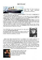 English Worksheet: The Titanic 