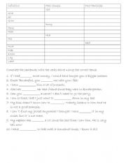 English Worksheet: Irregular verbs from get-leave