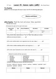 English Worksheet: Human Rights