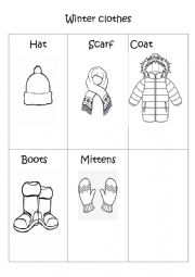 English Worksheet: Winter clothes