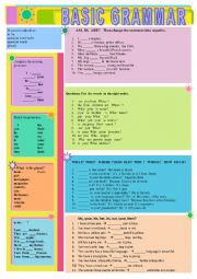 basic grammar revision for beginners