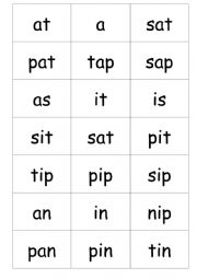 English Worksheet: Teaching phonics - Words