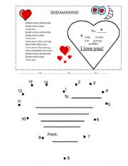 Valentines card and song