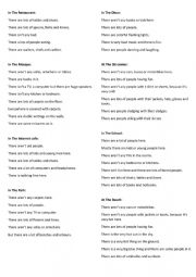 English Worksheet: Where Am I? game