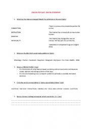 English Worksheet: digital citizenship