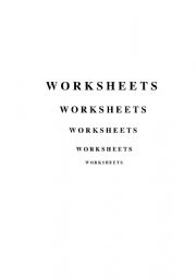 English Worksheet: worksheet