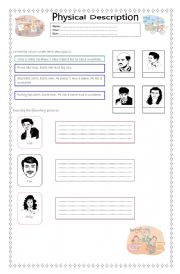 English Worksheet: Physical description