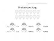 Rainbow song worksheet