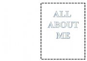 English Worksheet: All about me