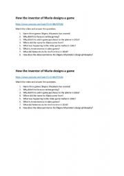 English Worksheet: CAE Expert 3A shigeru miyamoto video listening