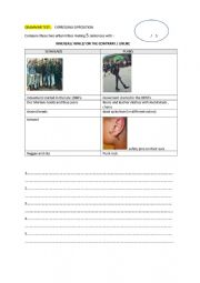 English Worksheet: Grammar activity on two urban tribes The Skinheads and the Punks