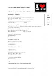 English Worksheet: listening 