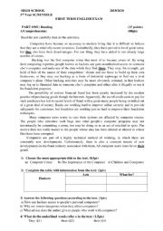 English Worksheet: ethics in business