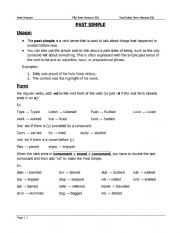 English Worksheet: Past Simple with exercises
