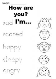 English Worksheet: Emotions