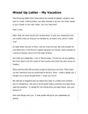 English Worksheet: mixed letter ex