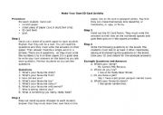 English Worksheet: Make Your Own ID Card