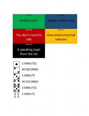 English Worksheet: UNO speaking template